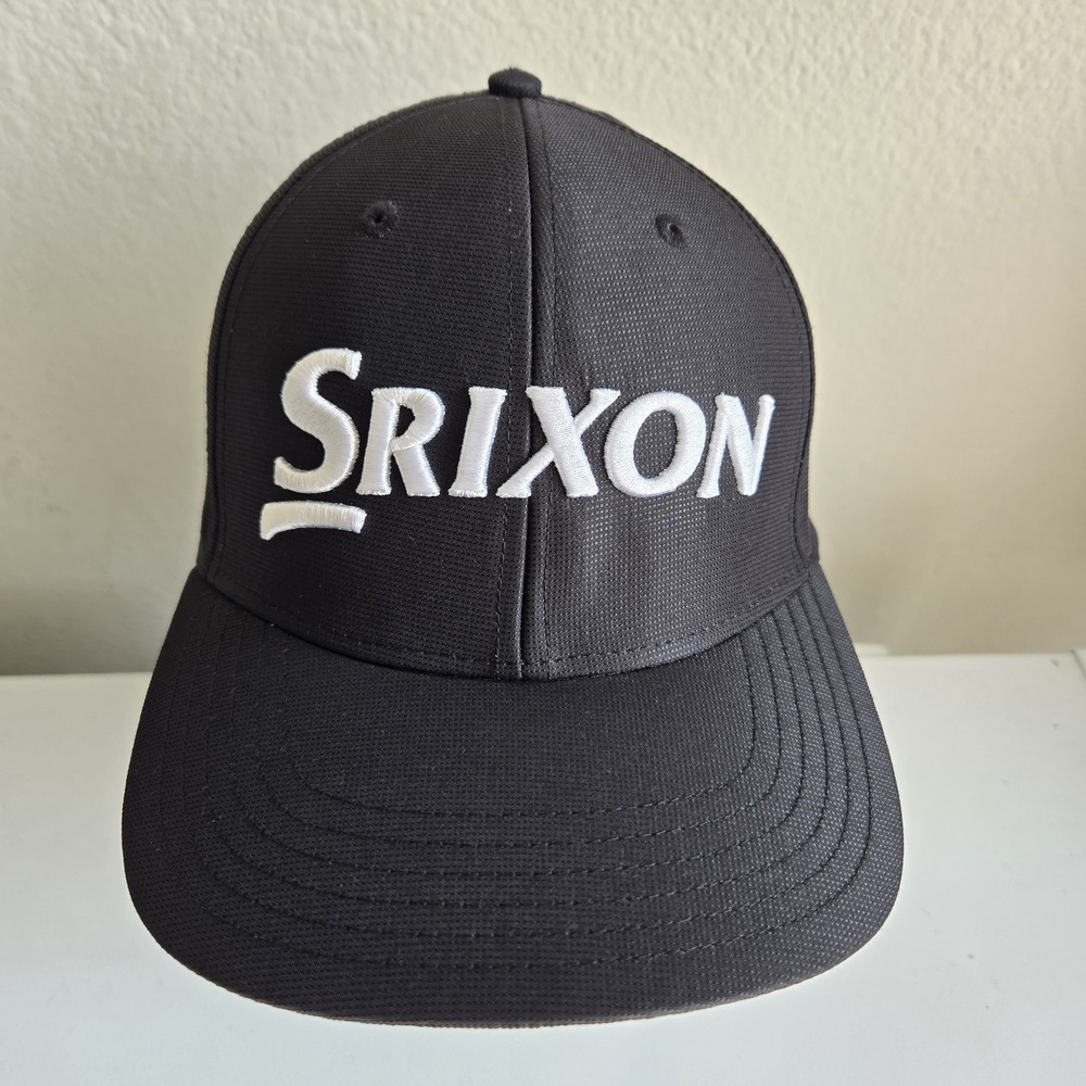 Srixon Cleveland Golf Dunlop Original Tour Snapback‎ Black Golf Hat Cap EUC